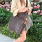 Louis Vuitton Brown Abbesses Messeger Bag แบรนด์เนมมือสอง